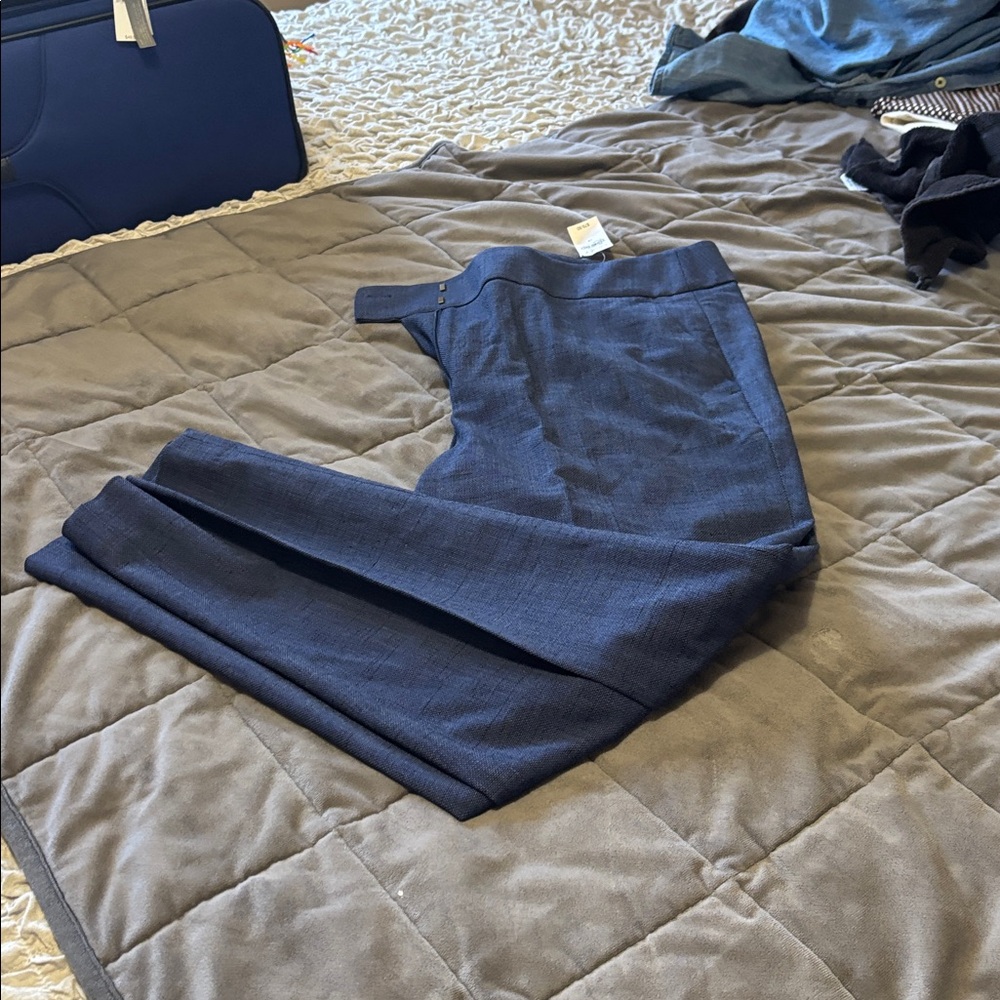 Brand new Ann Taylor women’s blue Dress Pants - Flat Front Trousers - Picture 8 of 9